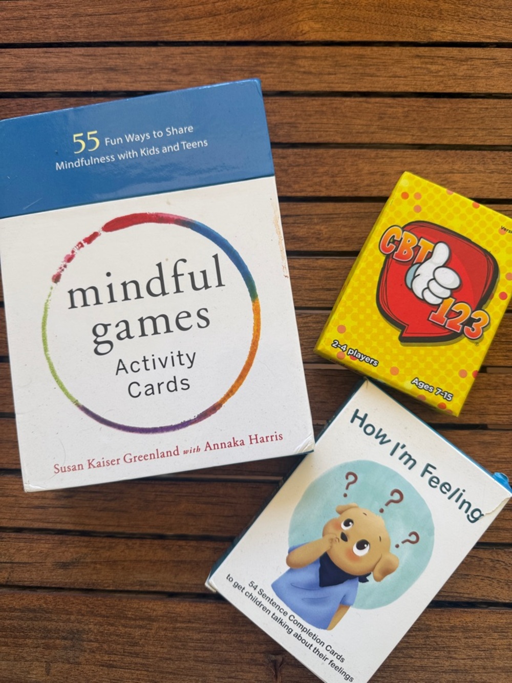 Mindful Games Activity Cards - cognitive behavioral therapy